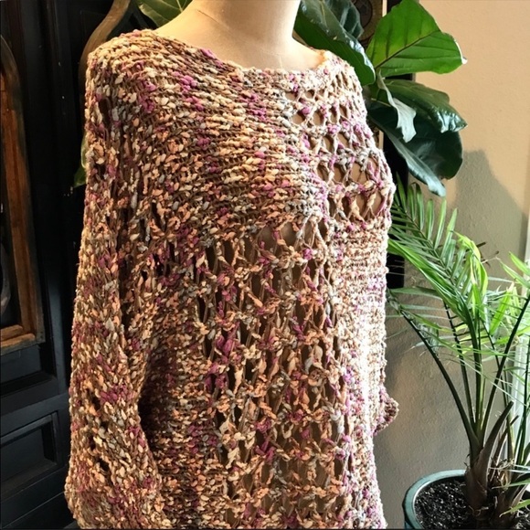 Cotton Candy Handmade wide knit sweater - Picture 8 of 12